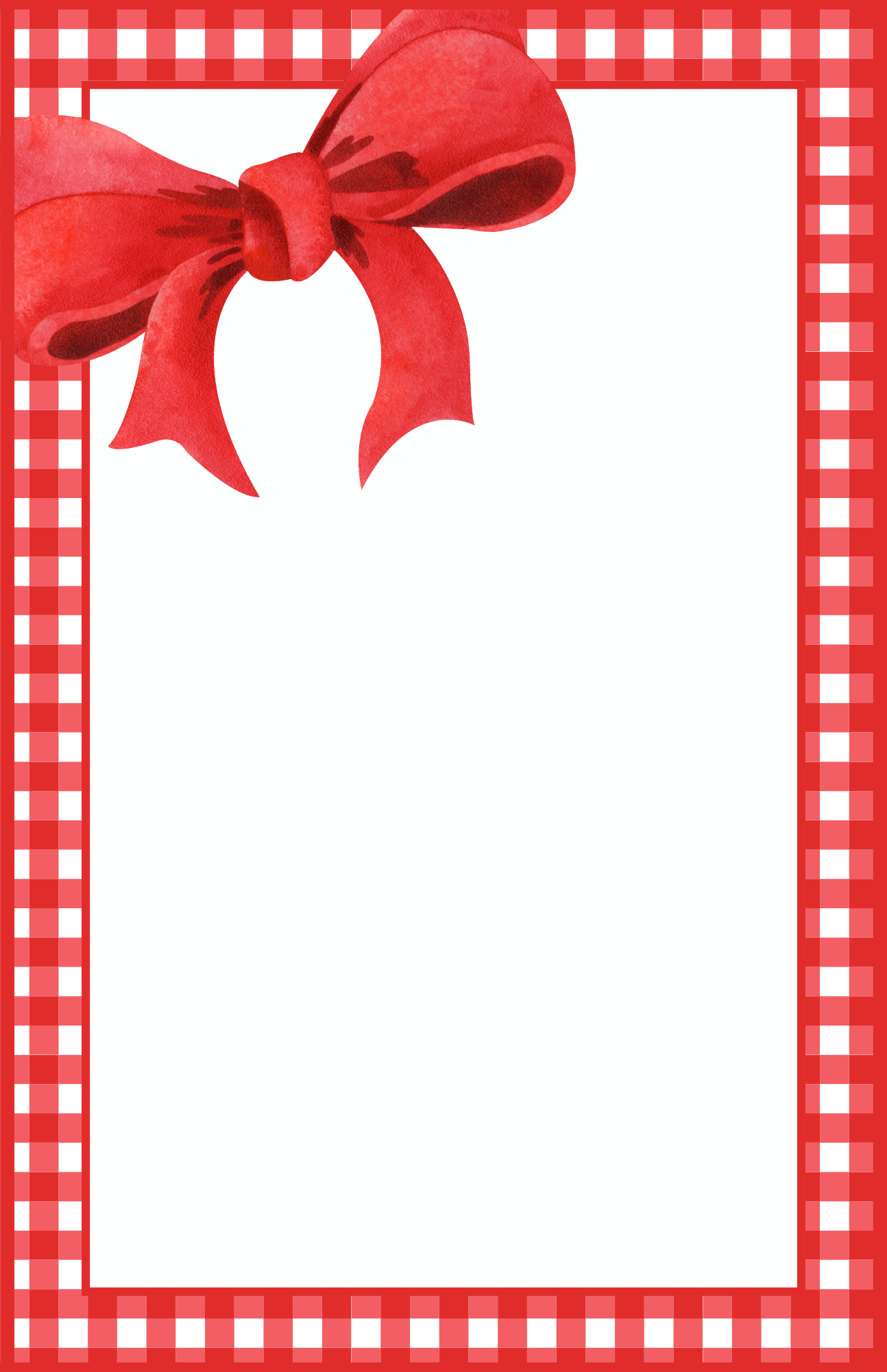 Red Bow Notepad