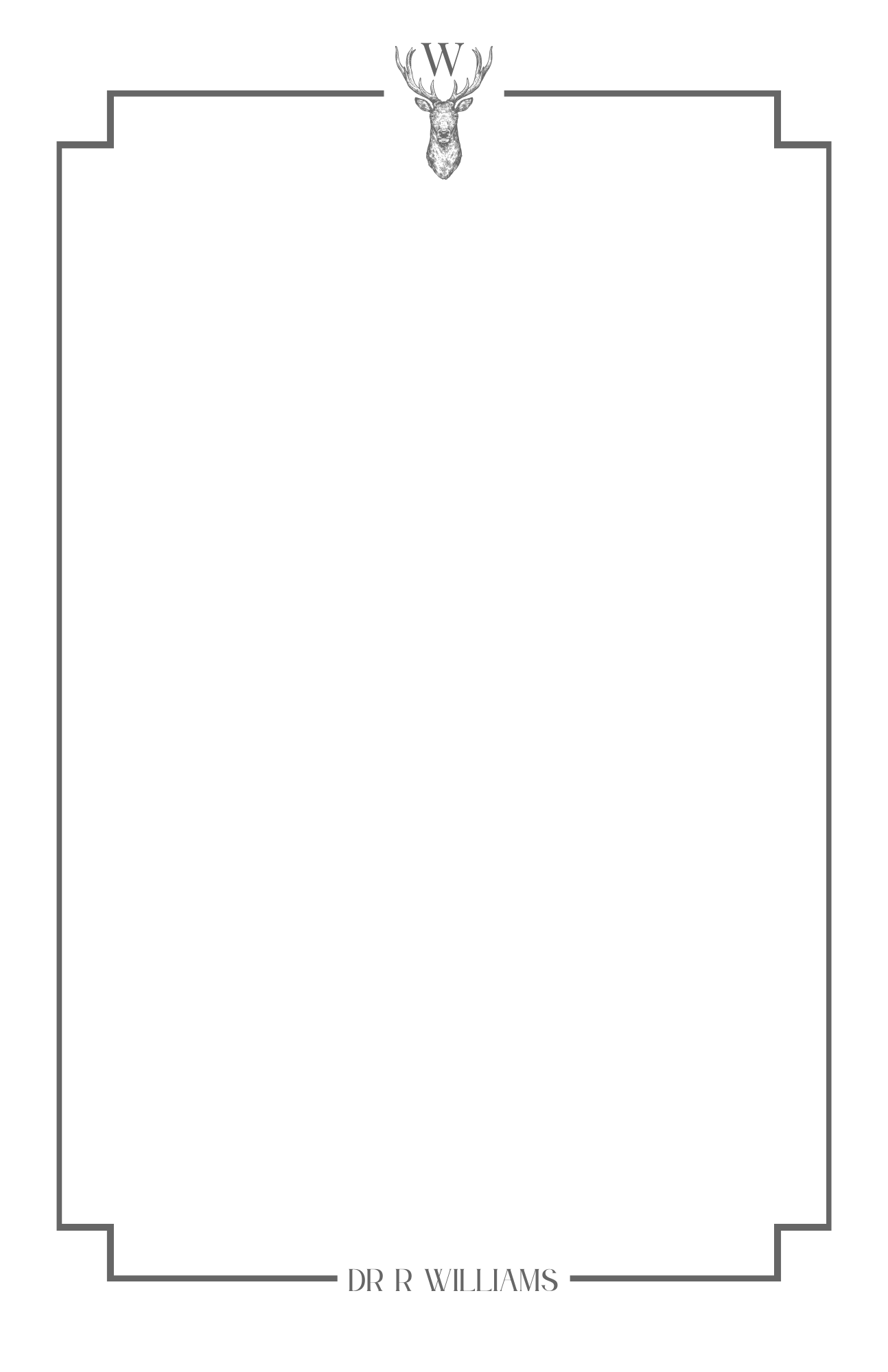 Grey Stag Notepad