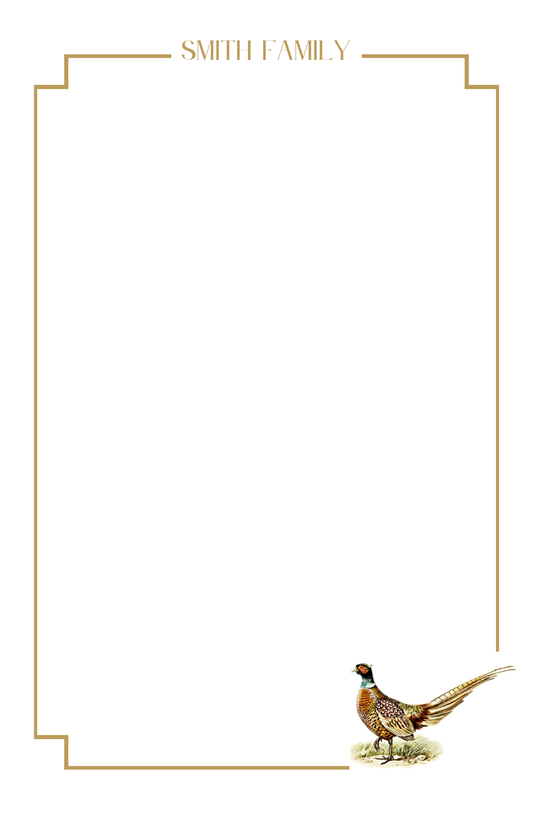 Pheasant Notepad