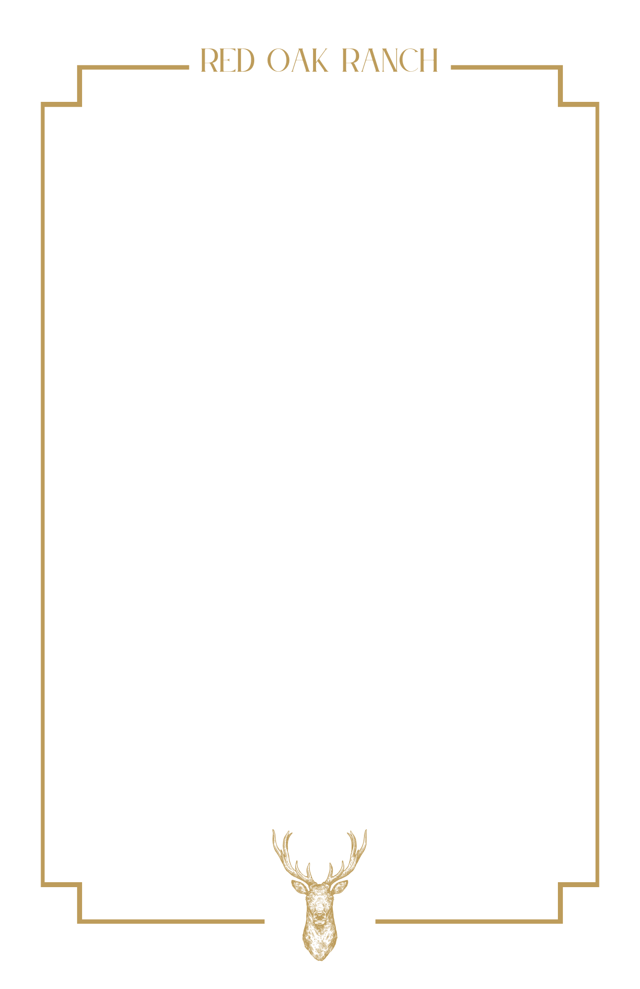 Gold Stag Notepad